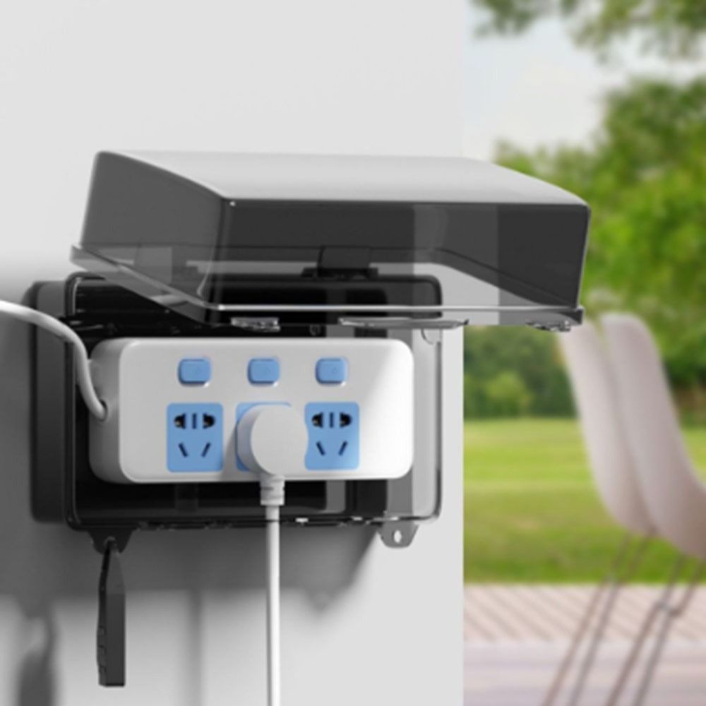 Outdoor Power Outlet Waterproof - Caixa de Plástico Durável à Prova