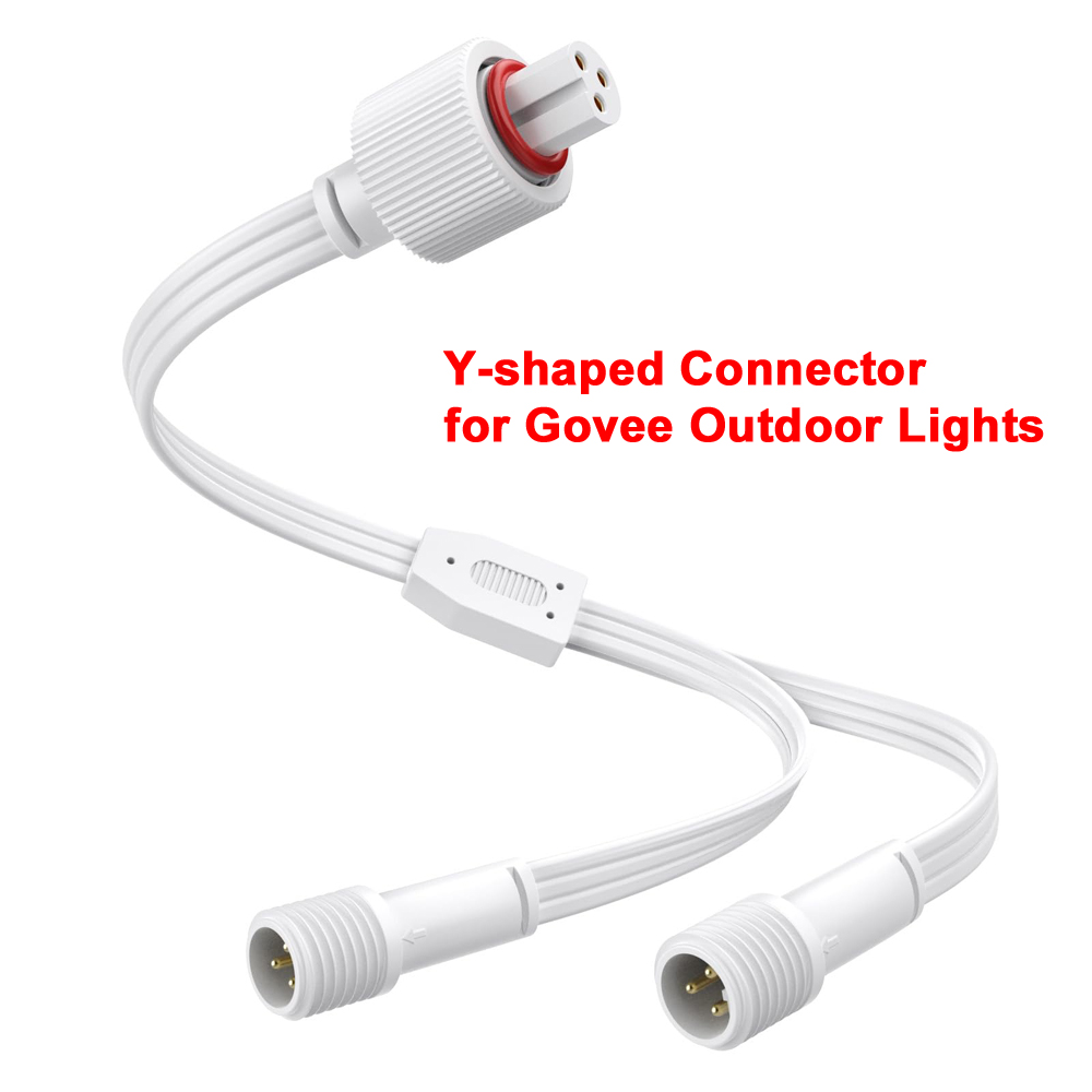 Outdoor Power Extension Cord - Conector em forma de Y para