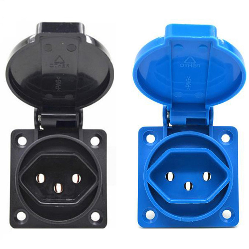 Outdoor Power Outlet Waterproof - 1 Unidade Tomada Industrial à Prova