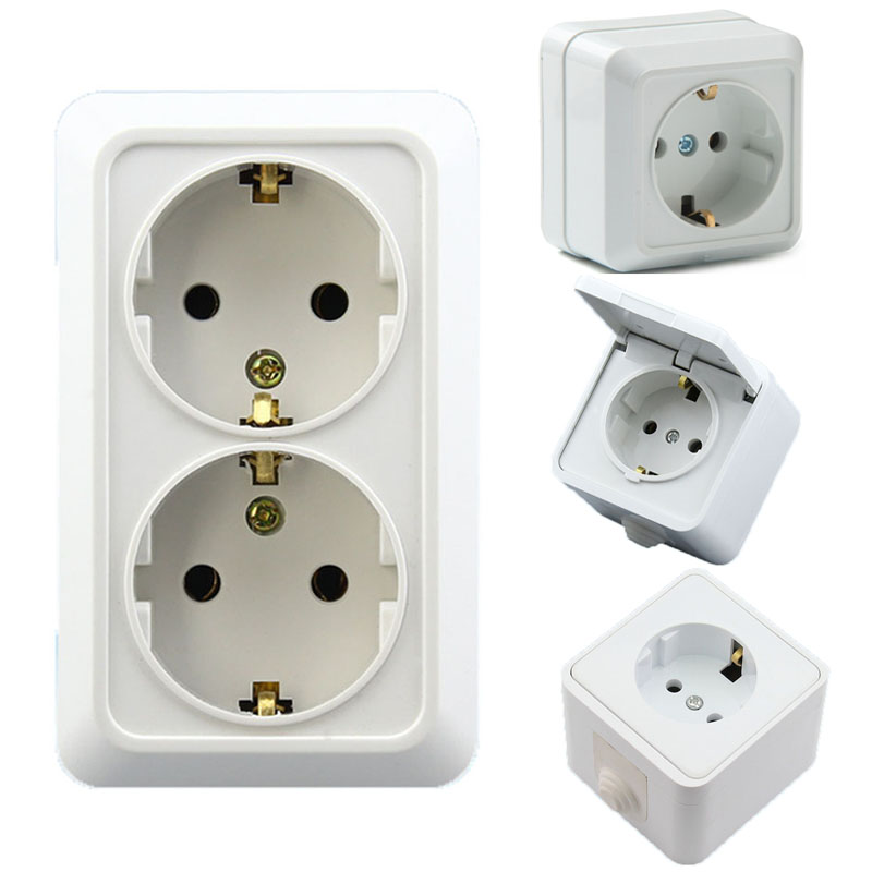 Outdoor Kitchen Power Outlet - Tomada de Energia de Parede Branca