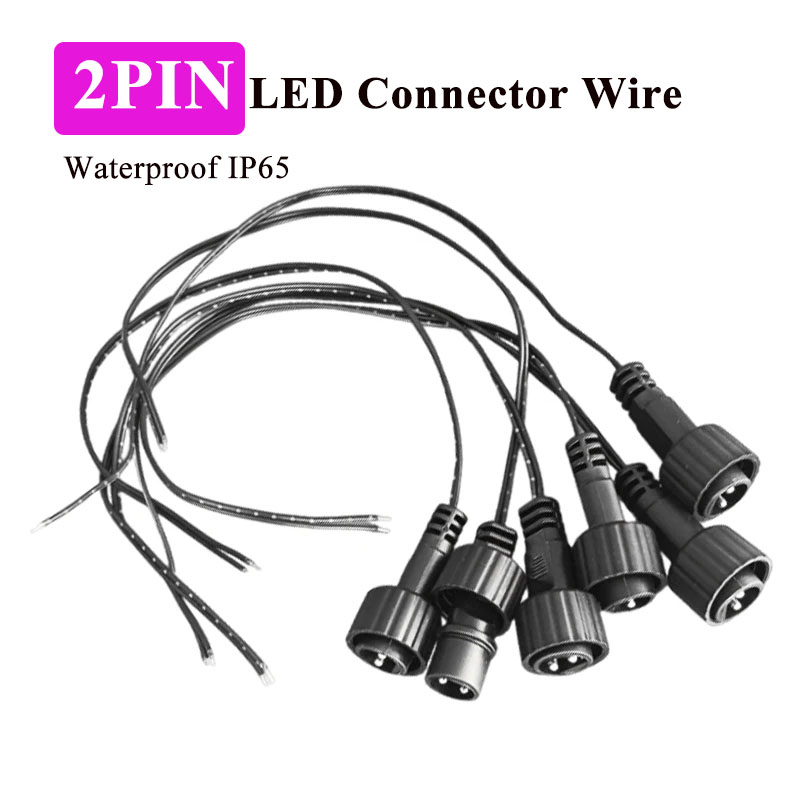 Outdoor Power Extension Cord - Conector LED Externo de 2 Pinos