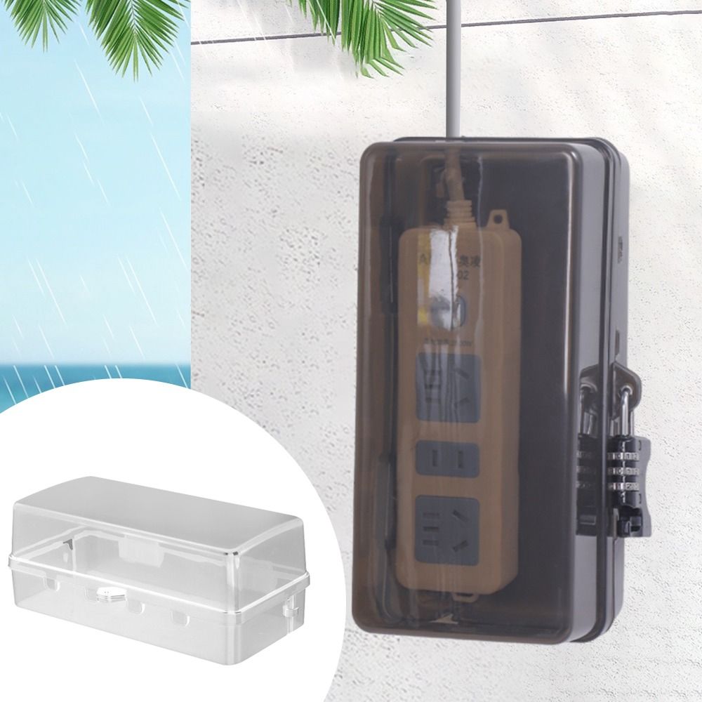 Outdoor Power Outlet Waterproof - Caixa de Plástico Portátil Antifurto à