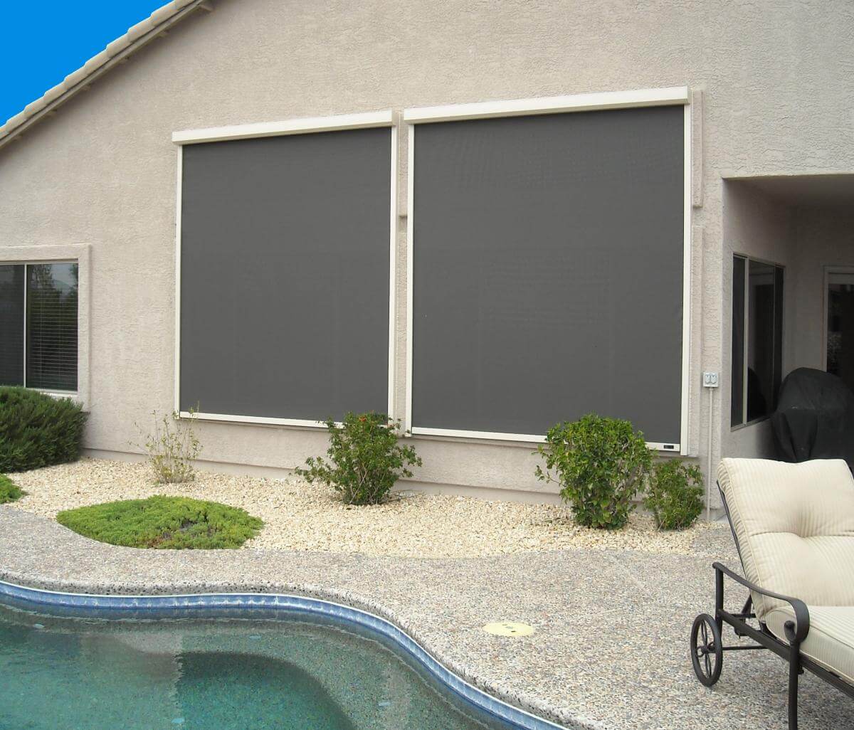 Cortina de Terraço Sob Medida  - Outdoor Power Blinds avaliação e preço