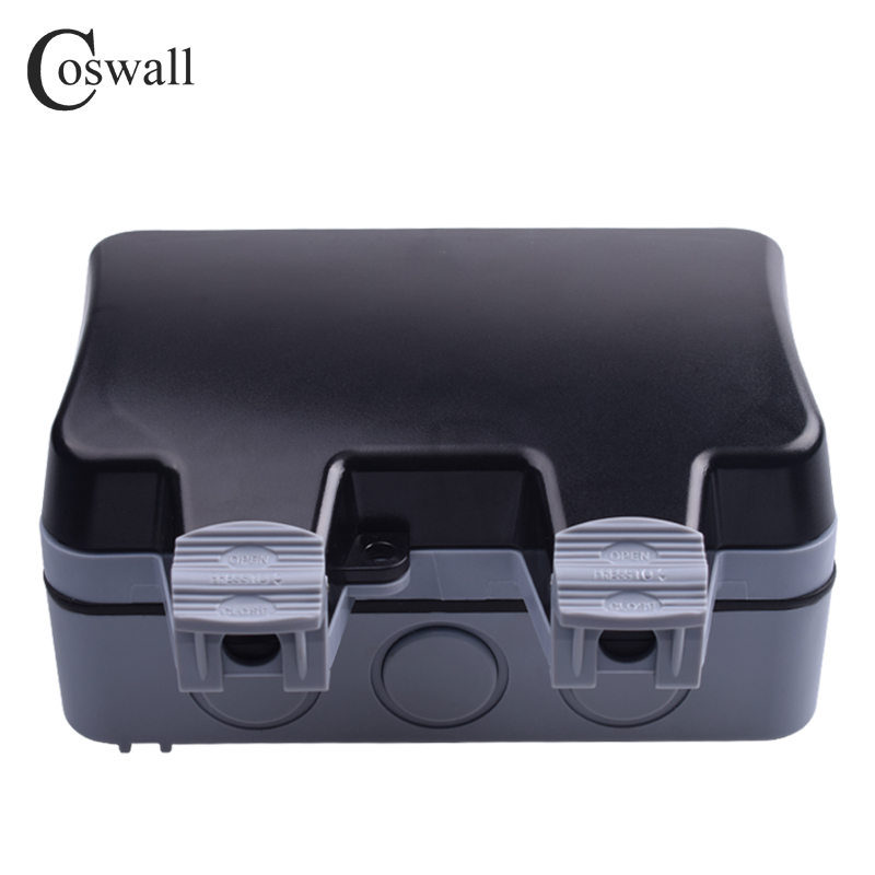 Coswall-tomada de parede resis - Outdoor Power Outlet Waterproof avaliação e preço