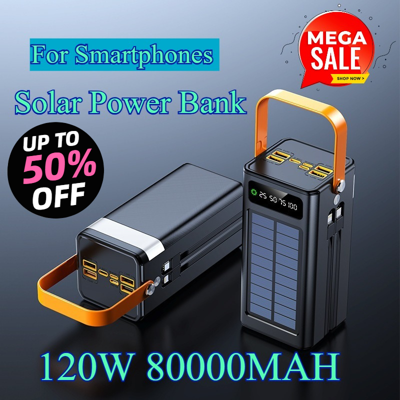 Power Bank Solar de 80000mAh 1 - Outdoor Power Lead avaliação e preço