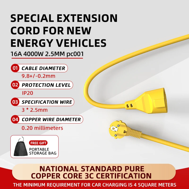 Tomada Elétrica Schuko EU 16A  - Outdoor Power Extension Cord avaliação e preço