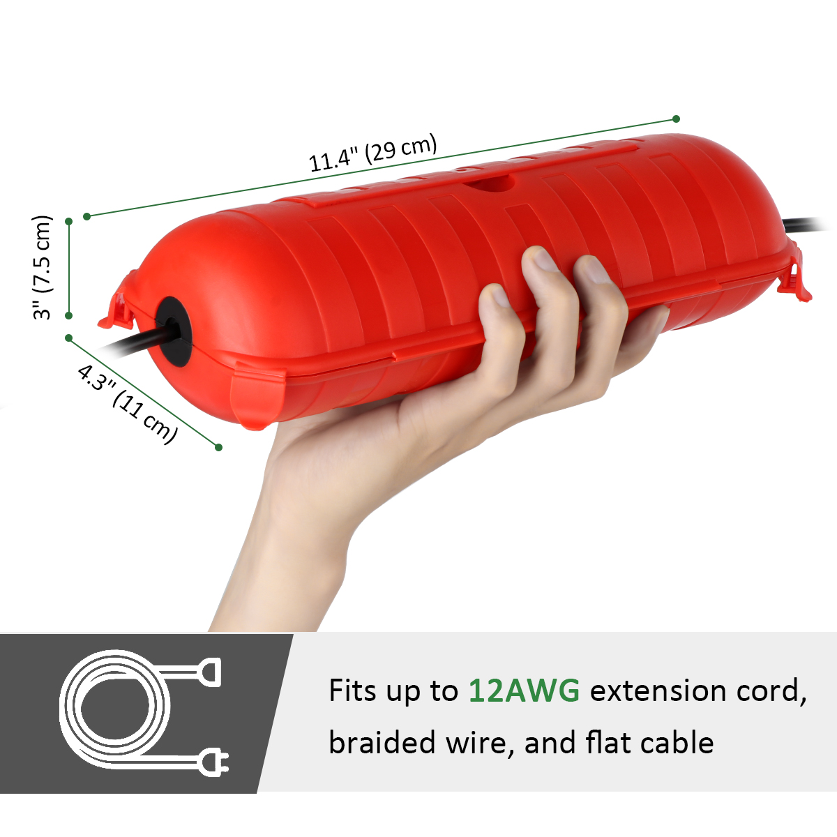 Caixa de Extensão de Energia à - Outdoor Power Outlet Waterproof avaliação e preço