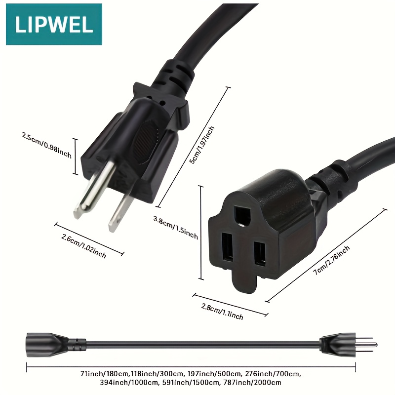 Cabo de extensão externo padrã - Outdoor Power Extension Cord avaliação e preço