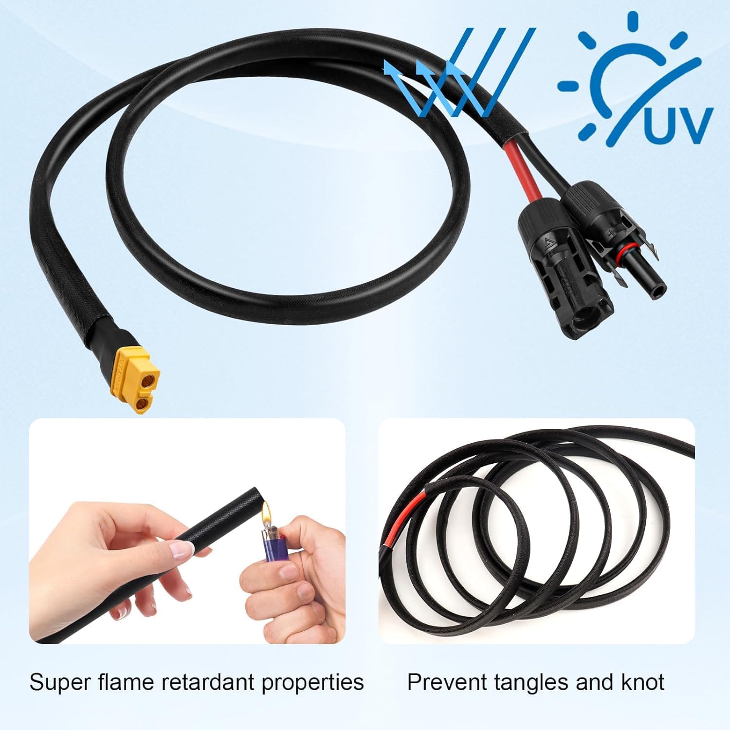 Cabo Conector Solar para XT60  - Outdoor Power Extension Cord avaliação e preço