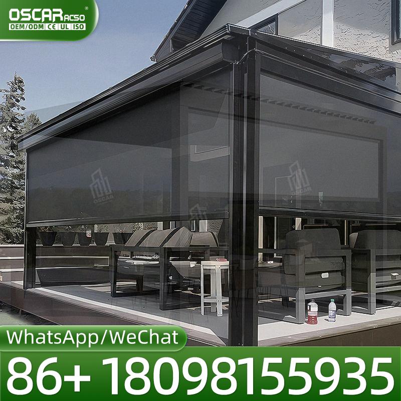 Dossel exterior branco de alum - Outdoor Power Blinds avaliação e preço