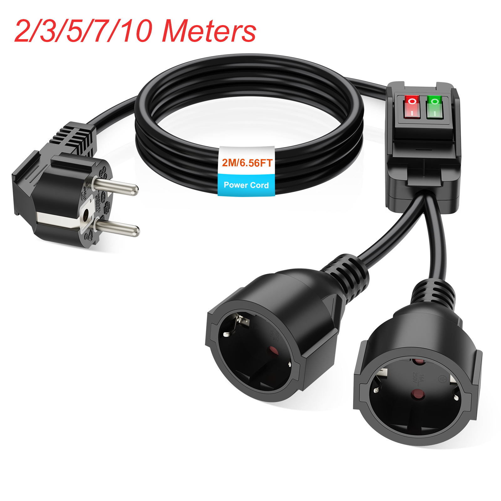 Cabo de extensão de plugue UE  - Outdoor Power Extension Cord avaliação e preço