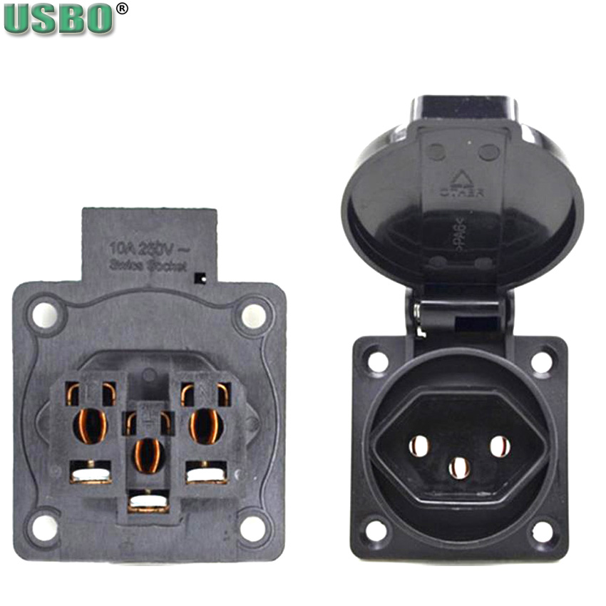 1 Unidade Tomada Industrial à  - Outdoor Power Outlet Waterproof avaliação e preço