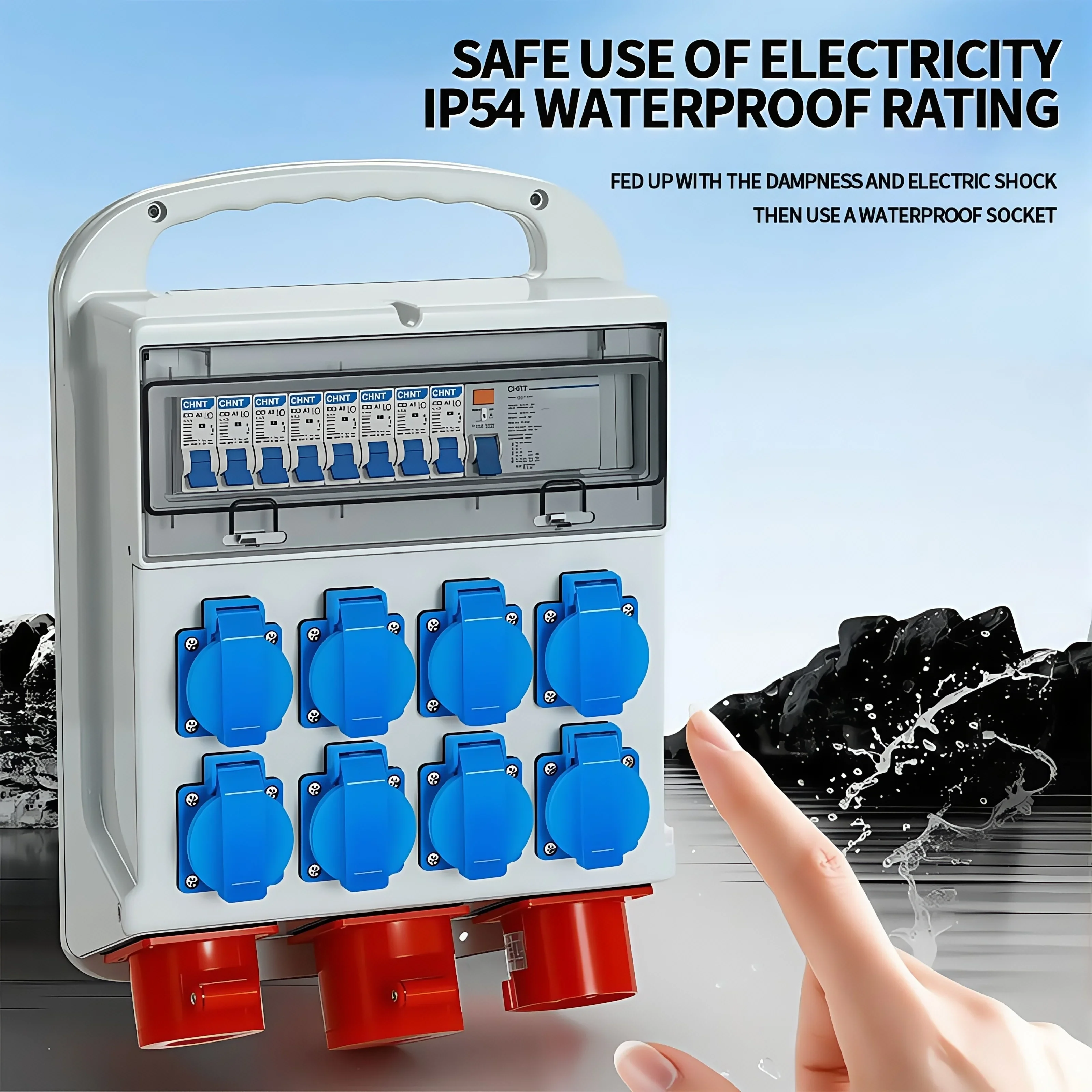 Tomada de Painel Industrial à  - Outdoor Power Outlet Waterproof avaliação e preço