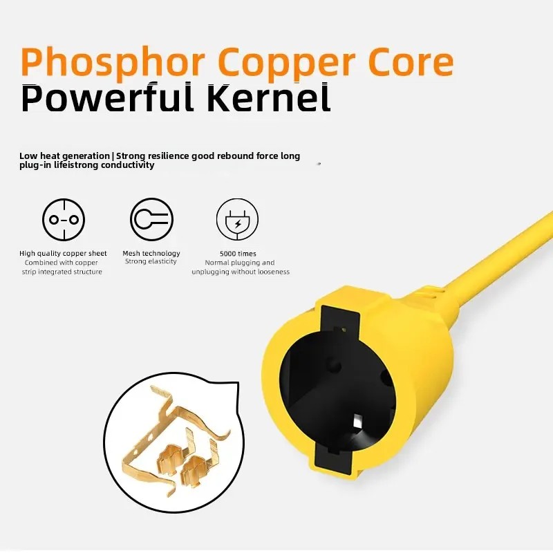 Cabo de Extensão Schuko EU 16A - Outdoor Power Extension Cord avaliação e preço