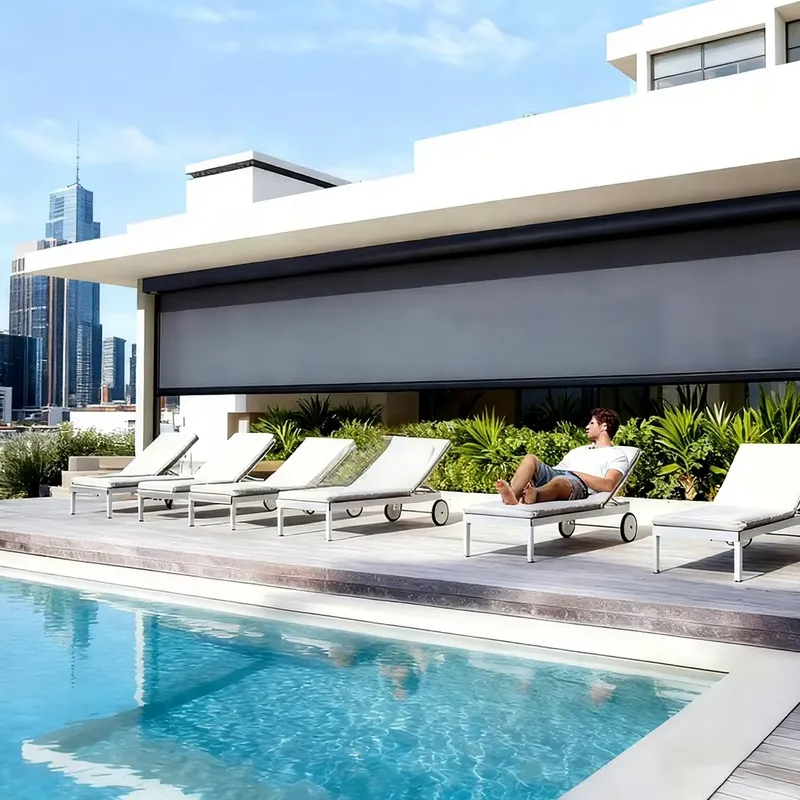 Persianas Rolô Elétricas Intel - Outdoor Power Blinds avaliação e preço