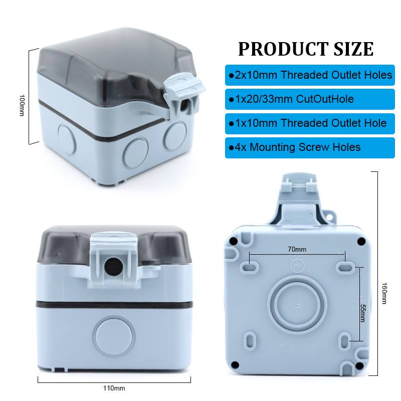 Caixa de Tomada Externa à Prov - Outdoor Power Outlet Waterproof avaliação e preço