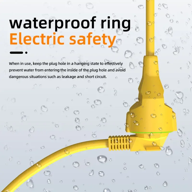 Tomada Elétrica Schuko EU 4KW  - Outdoor Power Extension Cord avaliação e preço