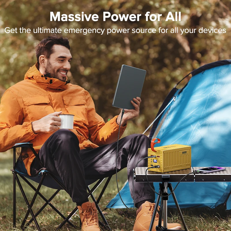 Qoovi 60000mah power bank 22.5 - Outdoor Power Lead avaliação e preço